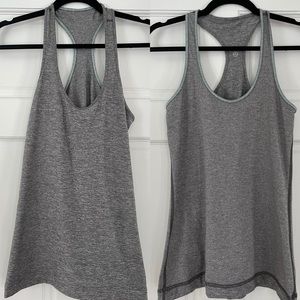 Gray reversible lululemon racerback tank size 8
